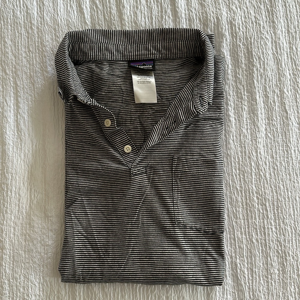 Men’s Patagonia Striped Organic Cotton Polo (XL)